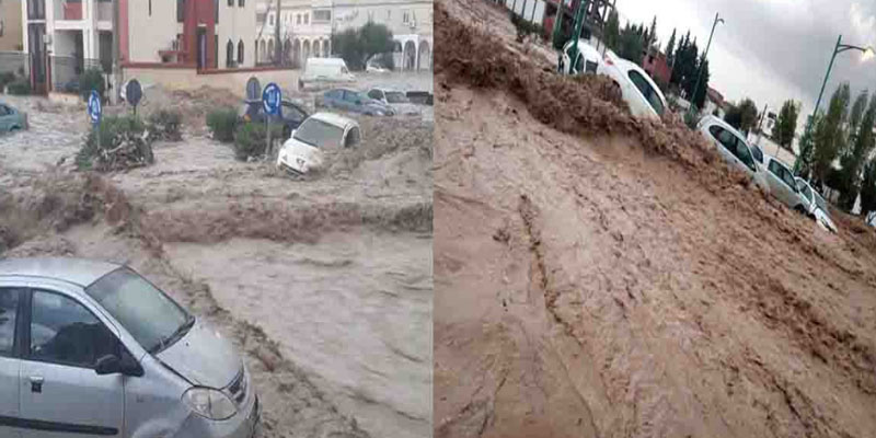 الجزائر: أمطار طوفانية في تبسة